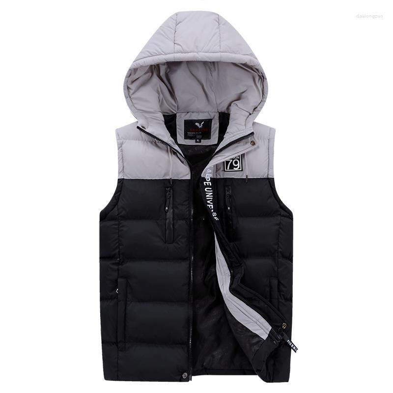 Men's Vests 2022 Thick Warm Hooded Vest For Men Black Casual Sleeveless Jacket Mens Cotton Winter Coat Male Plus Size Waistcoat WFY28, Khaik vest
Men's Vests 2022 Thick Warm Hooded Vest For Men Black Casual Sleeveless Jacket Mens Cotton Winter Coat Male Plus Size Waistcoat WFY28, Khaik vest