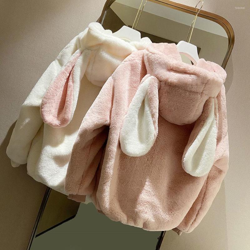 Women's Fur Plus Velvet Thick Bomber Coat Female Autumn Winter Loose Cute 3D Long Ears Faux Jacket Cardigan Crop Tops Furry Parka, White
Women's Fur Plus Velvet Thick Bomber Coat Female Autumn Winter Loose Cute 3D Long Ears Faux Jacket Cardigan Crop Tops Furry Parka, White