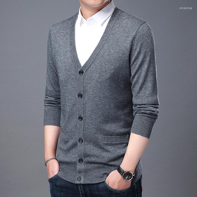 Men' Sweaters Man Wool Cardgian Casual Solid Color Buttons Knit Coat Male Office Long Sleeve Knitwear Sweater, Gray
Men' Sweaters Man Wool Cardgian Casual Solid Color Buttons Knit Coat Male Office Long Sleeve Knitwear Sweater, Gray