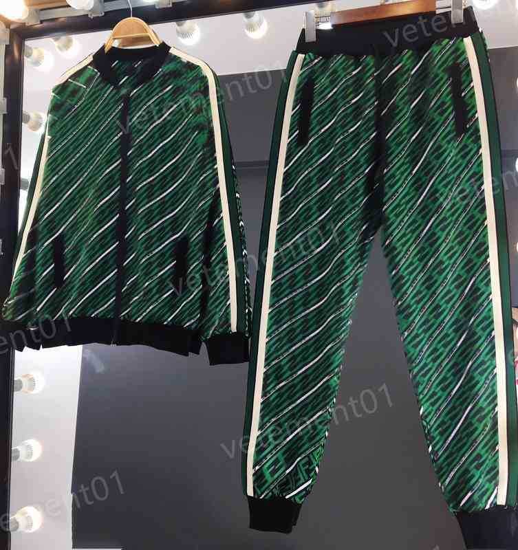 Womens Two Piece Pants Striped-embellished Branded Zip-up Cardigan Jacket With Logo-print Trousers 2 Piece Sets Luxury Designer Tracksuits
Womens Two Piece Pants Striped-embellished Branded Zip-up Cardigan Jacket With Logo-print Trousers 2 Piece Sets Luxury Designer Tracksuits