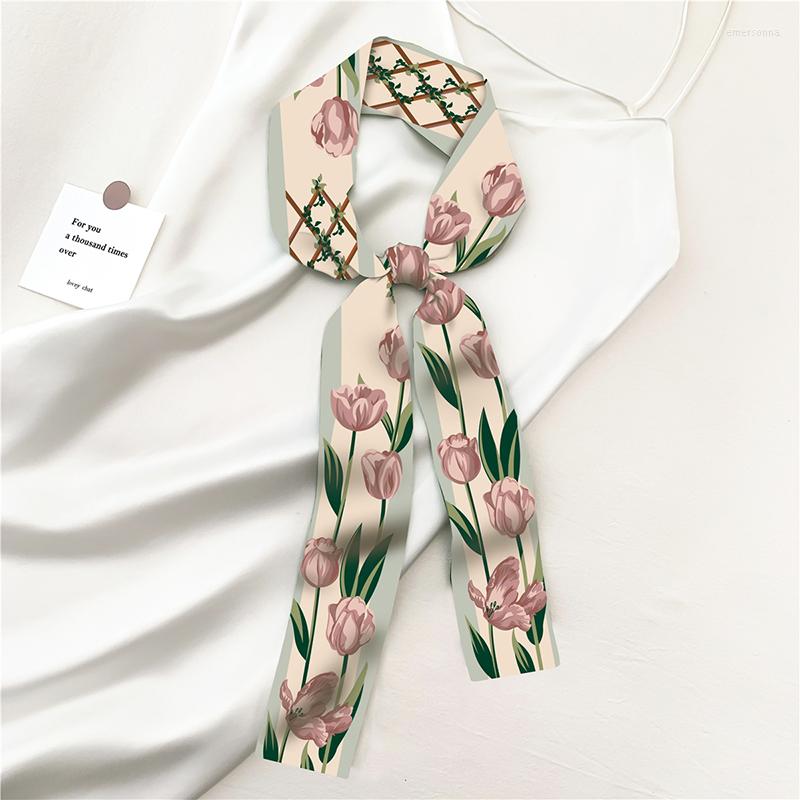 Scarves &Dolphin Women Spring French Romantic Silk Tulip Printed Black White Chiffon Silky Headbands Bandana Hair Ribbon Bag Tie
Scarves &Dolphin Women Spring French Romantic Silk Tulip Printed Black White Chiffon Silky Headbands Bandana Hair Ribbon Bag Tie