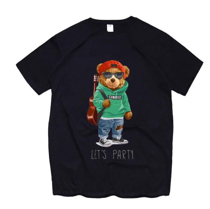Harajuku T-shirts for Men Hip Hop Streetwear Cartoon Bear Printed T Shirt Cotton Casual Short Sleeve Tee y2k Clothes Tops Black
Harajuku T-shirts for Men Hip Hop Streetwear Cartoon Bear Printed T Shirt Cotton Casual Short Sleeve Tee y2k Clothes Tops Black