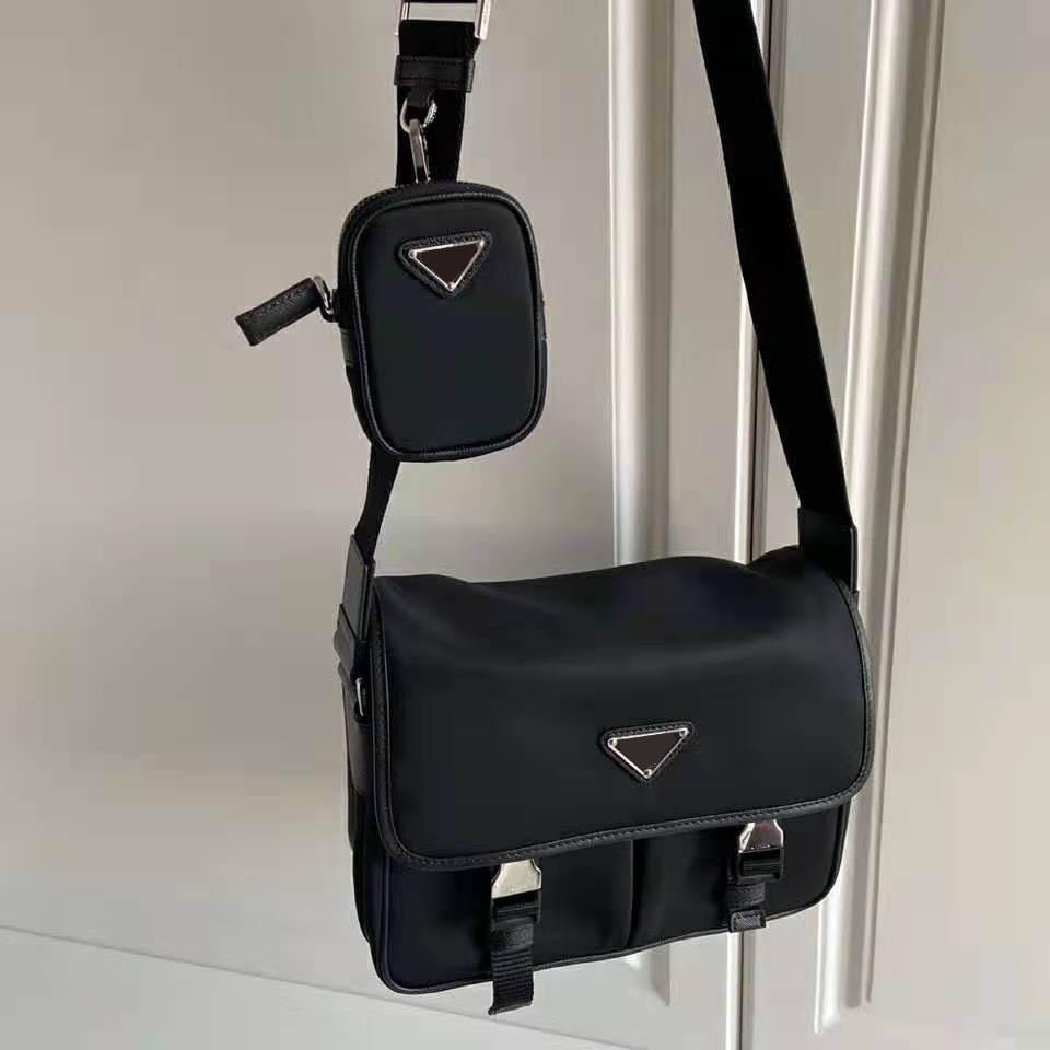 Designer Luxury re-nylon and saffiano leather shoulder bag 7A Quality