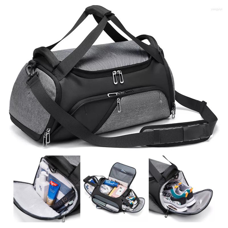 Duffel Bags Men Multi-function Gym Bag Large Capacity Travel Tote Waterproof Luggage Handbag Dry Wet Separation Crossbody Pack For Male, Grey
Duffel Bags Men Multi-function Gym Bag Large Capacity Travel Tote Waterproof Luggage Handbag Dry Wet Separation Crossbody Pack For Male, Grey