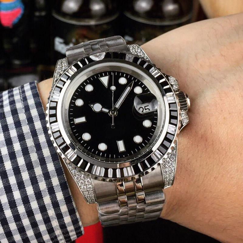 Diamonds Watches Men Automatic Mechanical Wristwatches With Diamond Dial 40mm Business Gift Watch Folding Clasp Life Waterproof Designer Wristwatch, Color 1
Diamonds Watches Men Automatic Mechanical Wristwatches With Diamond Dial 40mm Business Gift Watch Folding Clasp Life Waterproof Designer Wristwatch, Color 1