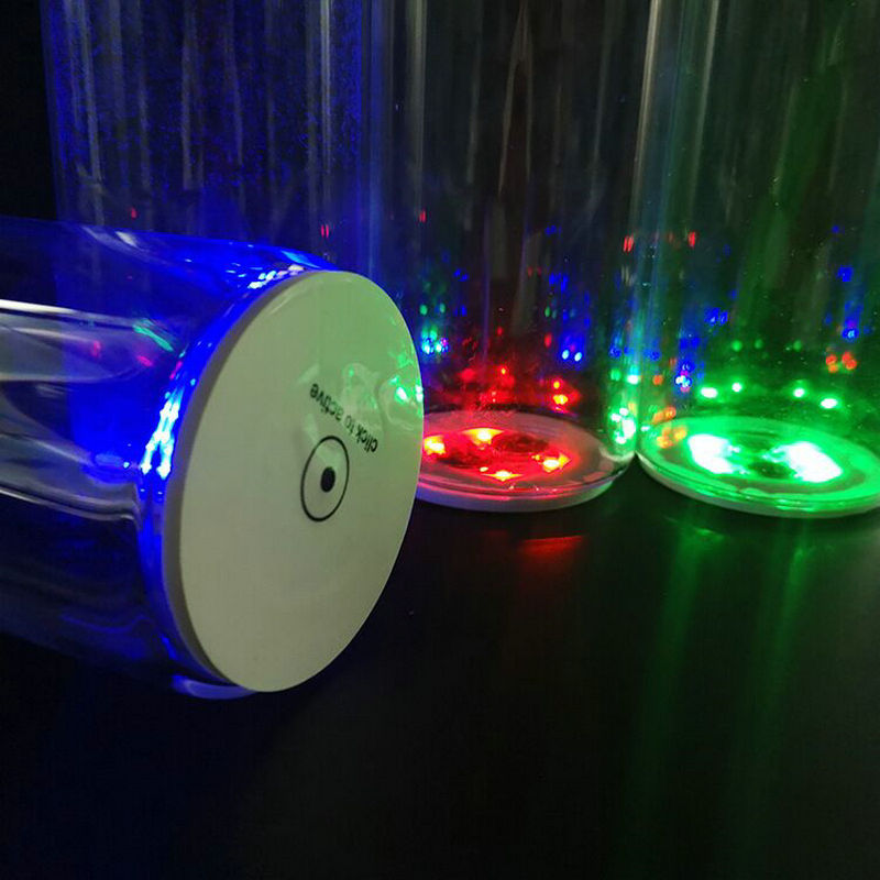 5pcs Bottle Stickers Lights Novelty Lighting 4leds Battery Powered Glow LED Coasters Super Bright Lamp for Wedding Festival Party Decor D2.0