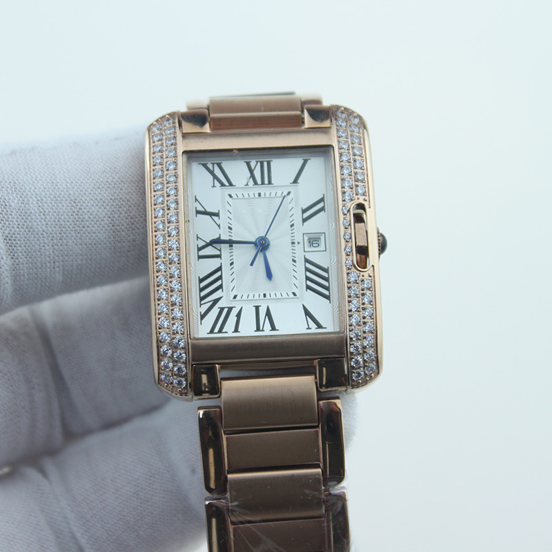Fashionable quartz sport rose gold diamond ring watch ladies square stainless steel case original buckle analog leisure watch Montel luxury
Fashionable quartz sport rose gold diamond ring watch ladies square stainless steel case original buckle analog leisure watch Montel luxury