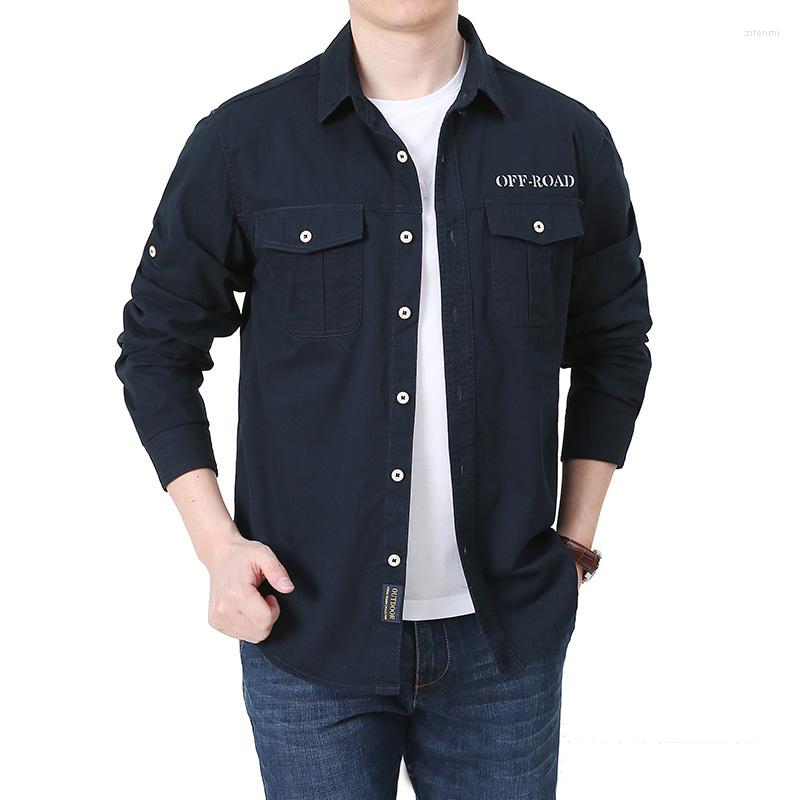 Men's Casual Shirts Black Khaki Men's Cotton Tooling Shirt 2022 Spring Trend All-match Thin Cargo Jacket Male High-end Brand Tops
Men's Casual Shirts Black Khaki Men's Cotton Tooling Shirt 2022 Spring Trend All-match Thin Cargo Jacket Male High-end Brand Tops