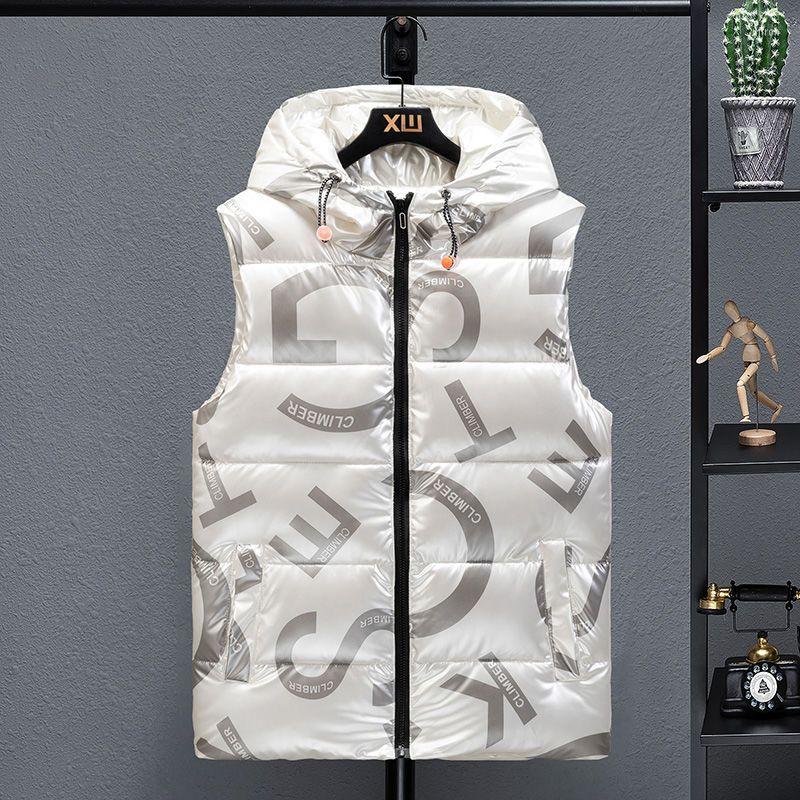 Men's Vests 2022 Winter Hooded Bright Vest Men Casual Thicken Waterproof Warm Big Pockets Sleeveless Parka Thick Waistcoat Size 4XL
Men's Vests 2022 Winter Hooded Bright Vest Men Casual Thicken Waterproof Warm Big Pockets Sleeveless Parka Thick Waistcoat Size 4XL