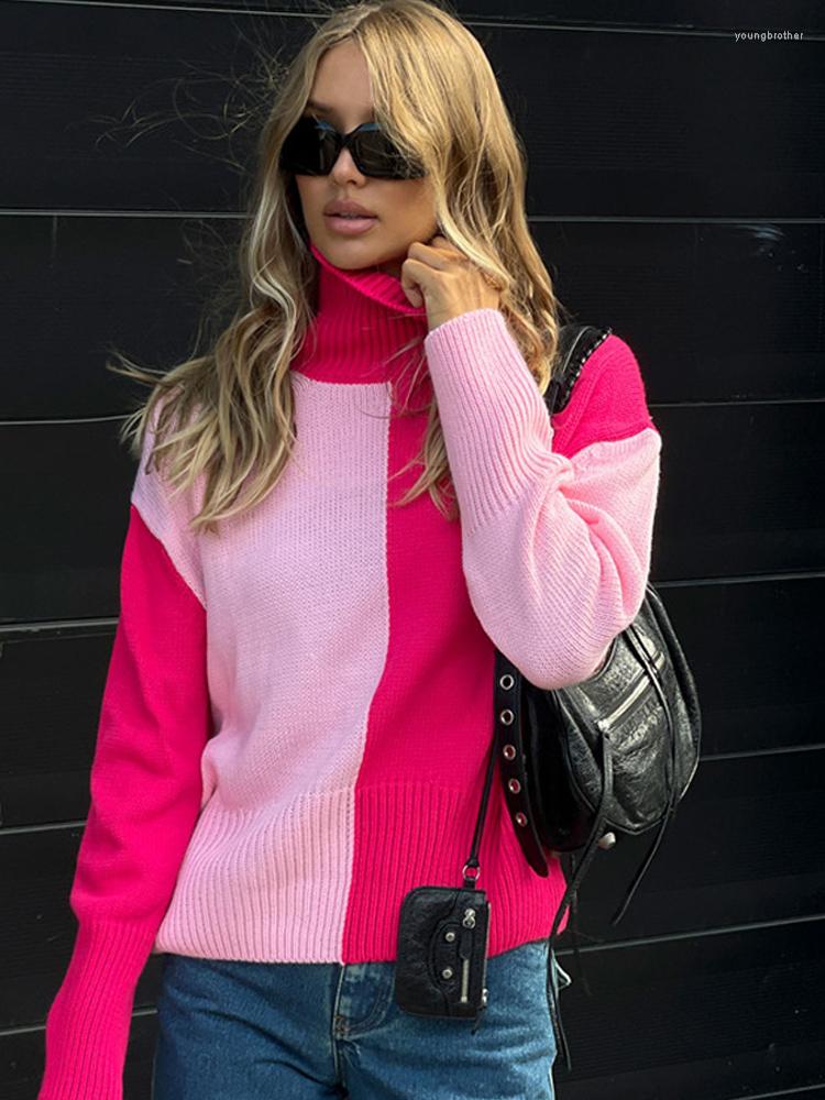 Women' Sweaters Elegant Patchwork Turtleneck Women' Sweater 2022 Autumn Winter Loose Female Pullover Casual Warm Long Sleeve Ladies, Black
Women' Sweaters Elegant Patchwork Turtleneck Women' Sweater 2022 Autumn Winter Loose Female Pullover Casual Warm Long Sleeve Ladies, Black