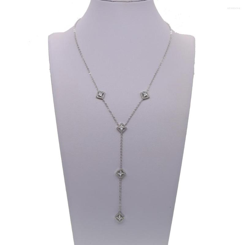 Chains 41 5cm Chain Square Cz Charm Y Style Long Necklaces & Pendant Rose Gold Color Lady Sexy Jewelry For Women EST
Chains 41 5cm Chain Square Cz Charm Y Style Long Necklaces & Pendant Rose Gold Color Lady Sexy Jewelry For Women EST