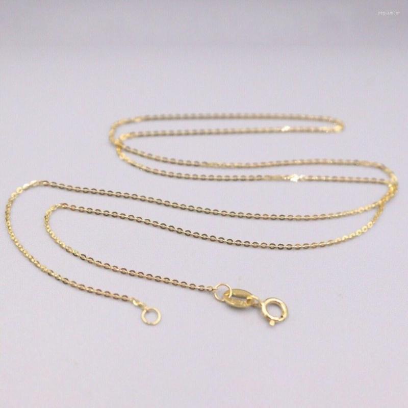 Chains Genuine Real 18K Yellow Gold Thin 0.9mm O Link Chain Necklace For Woman 17inch Stamp Au750
Chains Genuine Real 18K Yellow Gold Thin 0.9mm O Link Chain Necklace For Woman 17inch Stamp Au750