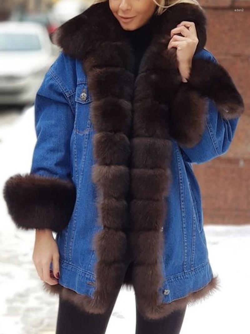 Women' Fur 2022 Women' Full Sleeve Warm Thick Denim Jacket Parker Coat Collar Single-breasted Ladies Long, White
Women' Fur 2022 Women' Full Sleeve Warm Thick Denim Jacket Parker Coat Collar Single-breasted Ladies Long, White