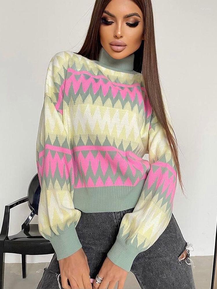 Women' Knits Turtleneck Print Women' Sweater Casual Loose Long Sleeve Pullover Ladies Sweaters 2022 Autumn Winter Fashion All-match, Navy
Women' Knits Turtleneck Print Women' Sweater Casual Loose Long Sleeve Pullover Ladies Sweaters 2022 Autumn Winter Fashion All-match, Navy