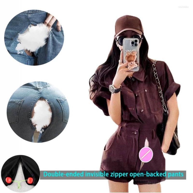 Women's Shorts 2022summer Invisible Open Crotch Convenient Pants Jumpsuit Women's Jeans Overalls Retro Style Suspender, Dark red color
Women's Shorts 2022summer Invisible Open Crotch Convenient Pants Jumpsuit Women's Jeans Overalls Retro Style Suspender, Dark red color