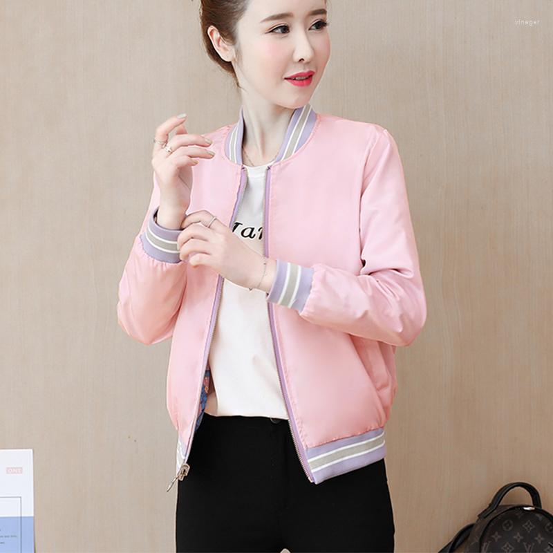 Women's Jackets 2022 Korean Autumn Print Windbreaker Bomber Jacket Women Zipper Short Baseball Slim Tops Coats Long Sleeve Female Outwear, Pink blue doubleside
Women's Jackets 2022 Korean Autumn Print Windbreaker Bomber Jacket Women Zipper Short Baseball Slim Tops Coats Long Sleeve Female Outwear, Pink blue doubleside