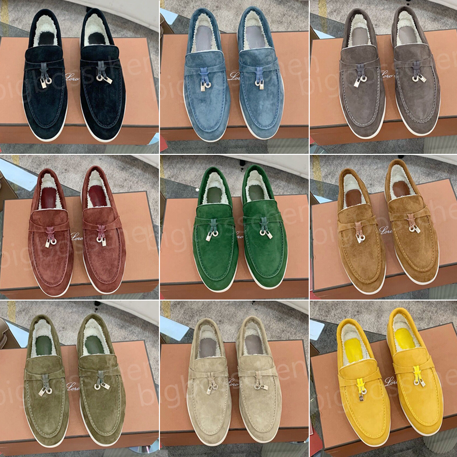 Casual shoes women's Louboutins designer British style classic comfortable wool warm suede black blue gray brown leather flat bottom formal driving shoes 35-42
Casual shoes women's Louboutins designer British style classic comfortable wool warm suede black blue gray brown leather flat bottom formal driving shoes 35-42