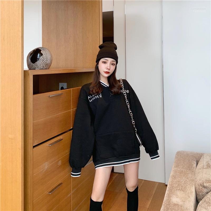 Women's Hoodies Women's & Sweatshirts Autumn Korean Version Loose Long-sleeved Hoodless Sweatshirt With Letter Embroidery College Style, Black
Women's Hoodies Women's & Sweatshirts Autumn Korean Version Loose Long-sleeved Hoodless Sweatshirt With Letter Embroidery College Style, Black