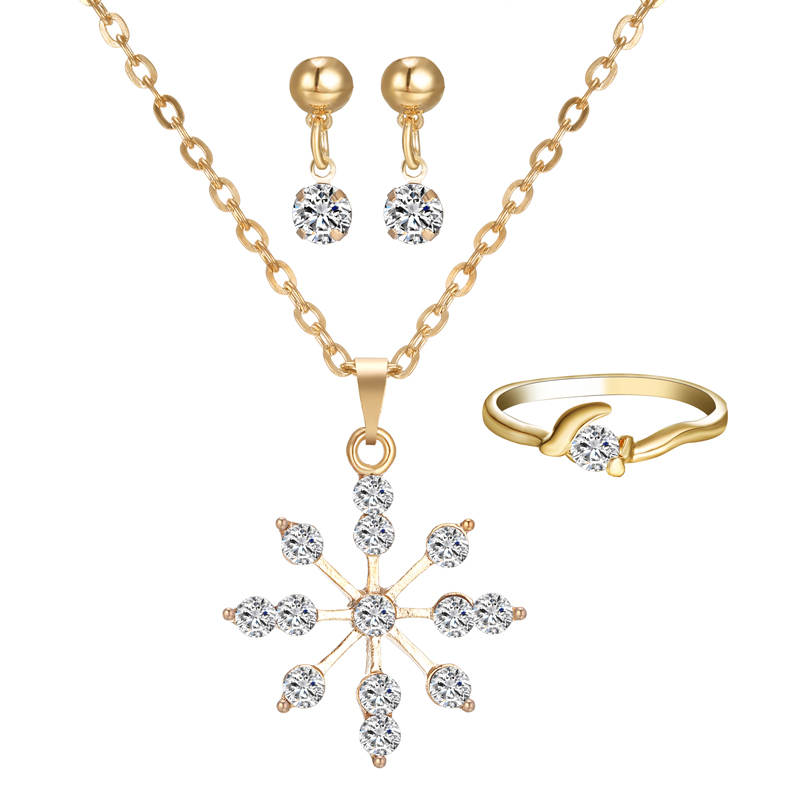 Bracelet Earrings Necklace Simple Snowflake Pendant Ring Set For Women Jewelry Elegant Romantic Bridal Wedding Party Sets Drop Delive Smt7C, As details
Bracelet Earrings Necklace Simple Snowflake Pendant Ring Set For Women Jewelry Elegant Romantic Bridal Wedding Party Sets Drop Delive Smt7C, As details