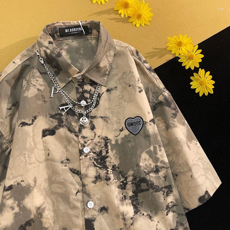 Women' Blouses Streetwear Cool Chain Clouds Blue Tie Dye Button Up Shirts Men Women Hip Hop Oversized Loose Casual Summer Beach Hawaii, Sleeveless style2
Women' Blouses Streetwear Cool Chain Clouds Blue Tie Dye Button Up Shirts Men Women Hip Hop Oversized Loose Casual Summer Beach Hawaii, Sleeveless style2