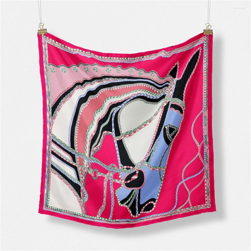 Scarves 53CM Twill Silk Scarf Woman H Horse Printed Square Wraps Bandana Small Hijab Foulards Muslim Headscarf
Scarves 53CM Twill Silk Scarf Woman H Horse Printed Square Wraps Bandana Small Hijab Foulards Muslim Headscarf