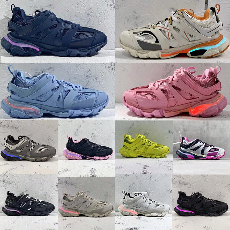 Designer Track 3.0 LED Luxury Casual Shoe Womens Mens Lighted Sneakers Gomma leather Trainer Nylon Printed Platform Light Trainers Shoes
Designer Track 3.0 LED Luxury Casual Shoe Womens Mens Lighted Sneakers Gomma leather Trainer Nylon Printed Platform Light Trainers Shoes