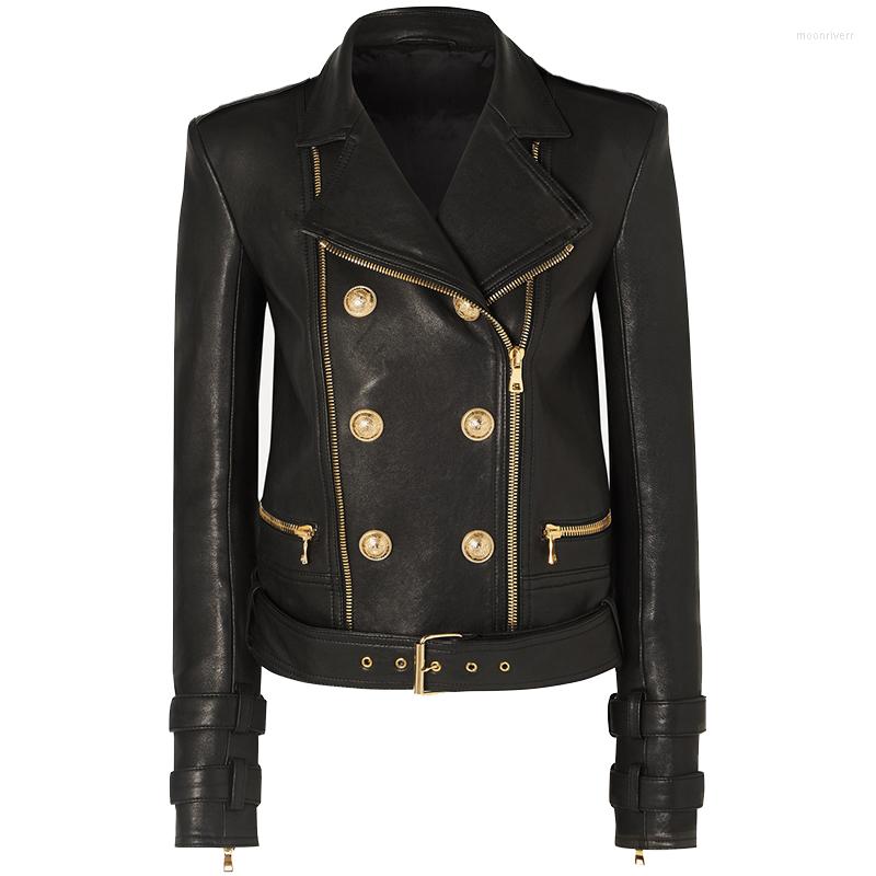 Women' Leather QUALITY 2022 HIGH Est Designer Jacket Women' Lion Buttons Faux Motorcycle Biker, Black
Women' Leather QUALITY 2022 HIGH Est Designer Jacket Women' Lion Buttons Faux Motorcycle Biker, Black