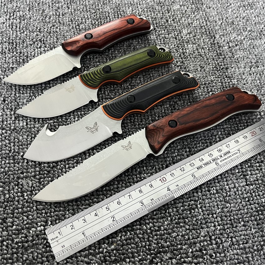 Benchmade BM 15017-1 15018 15002 Fixed Blade Knife CPM-S30V Drop Point G10 /wood Handles
Benchmade BM 15017-1 15018 15002 Fixed Blade Knife CPM-S30V Drop Point G10 /wood Handles