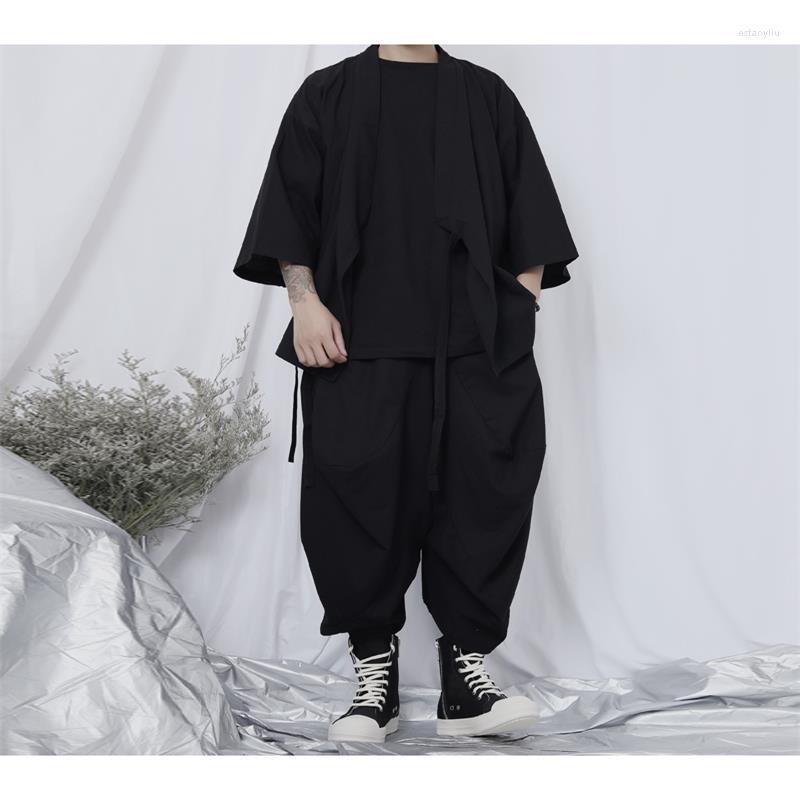 Men' Vests Original Japanese Men' Coat Yamamoto Wind Minority Tethered Cardigan Loose Jacket Thin Spring Autumn, Black
Men' Vests Original Japanese Men' Coat Yamamoto Wind Minority Tethered Cardigan Loose Jacket Thin Spring Autumn, Black