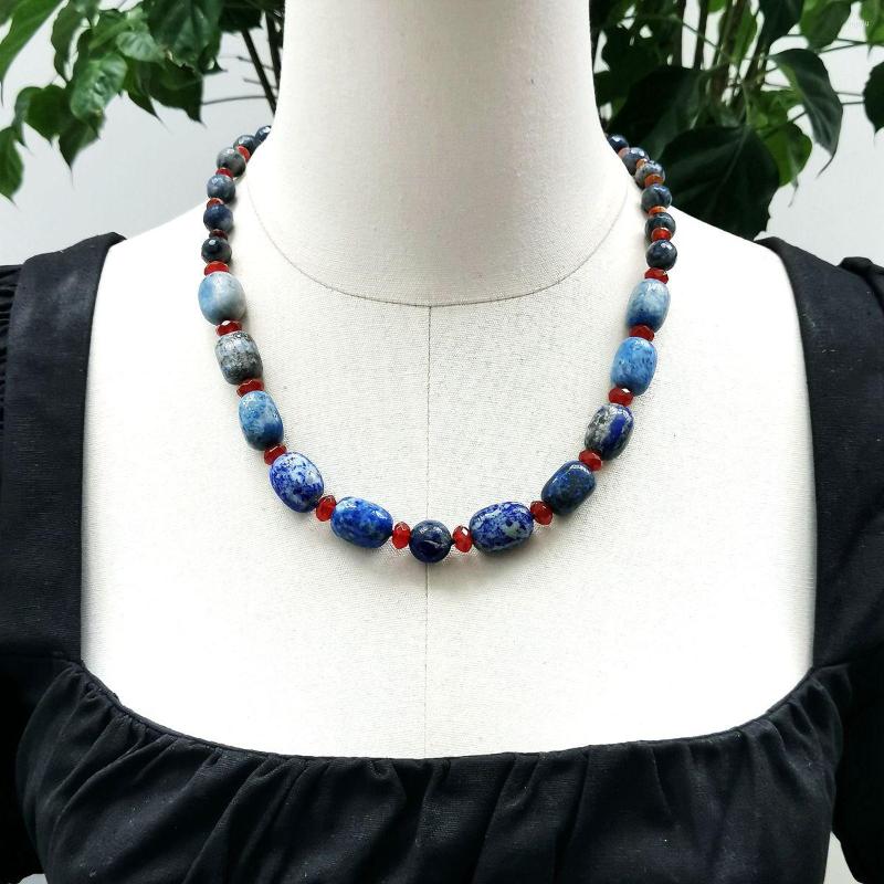 Choker Lii Ji Real Stone Blue Necklace 57cm Lapis Lazuli Agates Jades Women Stock Sale Jewelry Gift
Choker Lii Ji Real Stone Blue Necklace 57cm Lapis Lazuli Agates Jades Women Stock Sale Jewelry Gift