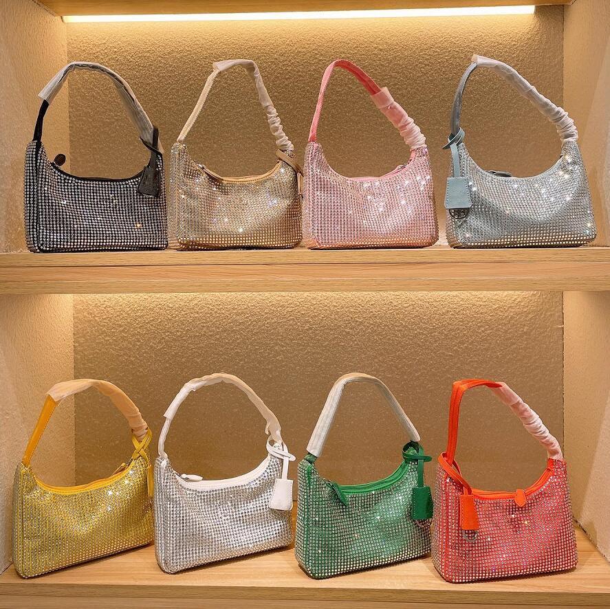 Designer Bag Latest Diamond Women Shoulder Bag 2022 Summer 8 Color Underarm Purses Fashion Lady Designers Luxurys Handbags Bling Nylon Shiny Handbag, Pink
Designer Bag Latest Diamond Women Shoulder Bag 2022 Summer 8 Color Underarm Purses Fashion Lady Designers Luxurys Handbags Bling Nylon Shiny Handbag, Pink