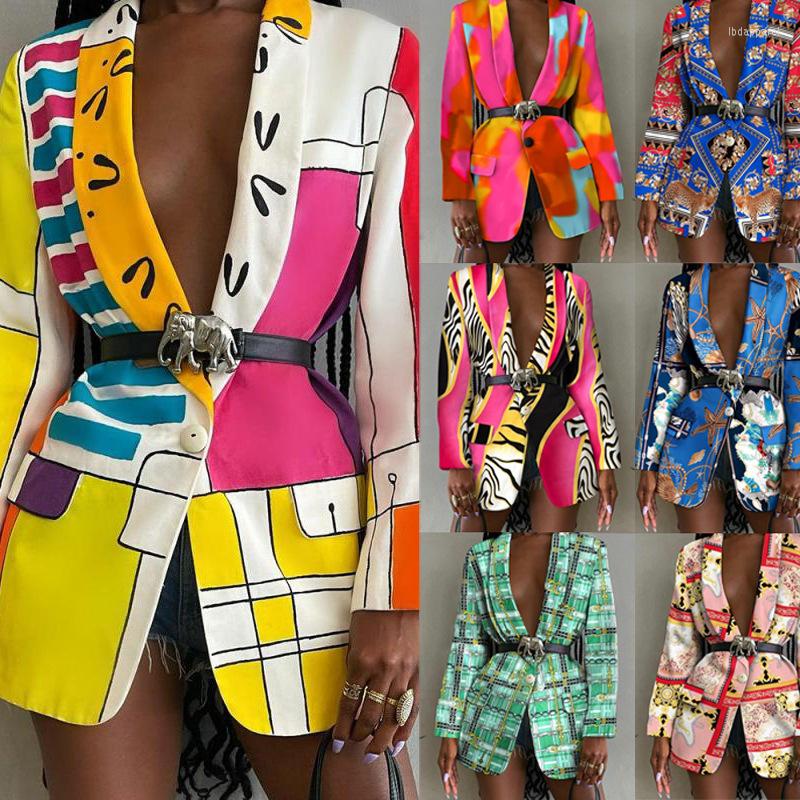 Women' Suits Women Vintage Irregular Printing Blazer Jacket High Street Fashion Elegant Lady Coat Outfits, Yellow
Women' Suits Women Vintage Irregular Printing Blazer Jacket High Street Fashion Elegant Lady Coat Outfits, Yellow