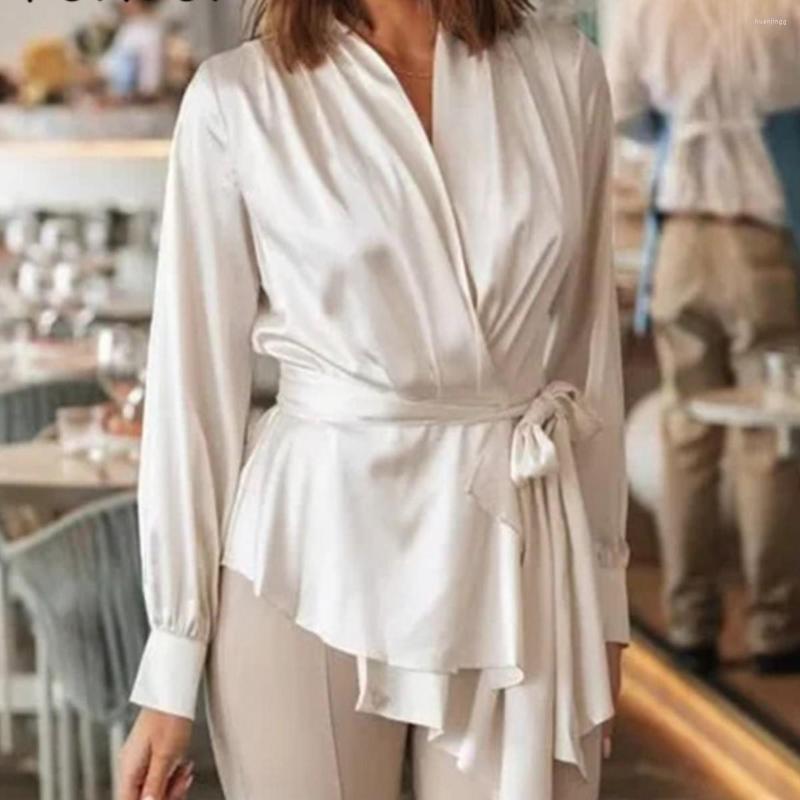 Ethnic Clothing 2022 Femme Irregular Elegant Blusa Mujer Button Sash Tie Up Bowknot Satin White Women Party Shirt Blouse Lady Office
Ethnic Clothing 2022 Femme Irregular Elegant Blusa Mujer Button Sash Tie Up Bowknot Satin White Women Party Shirt Blouse Lady Office