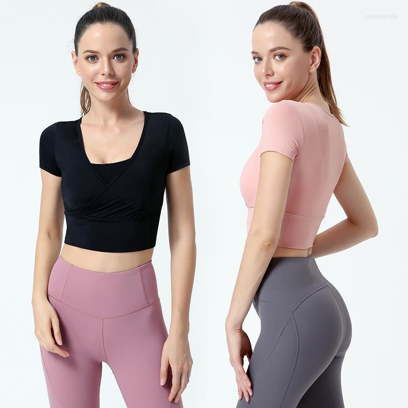 Yoga Outfit Summer Foreign Trade Short-sleeved Clothes Female V-neck Tight-fitting Slimming Body Dance Sports Fitness, Black
Yoga Outfit Summer Foreign Trade Short-sleeved Clothes Female V-neck Tight-fitting Slimming Body Dance Sports Fitness, Black