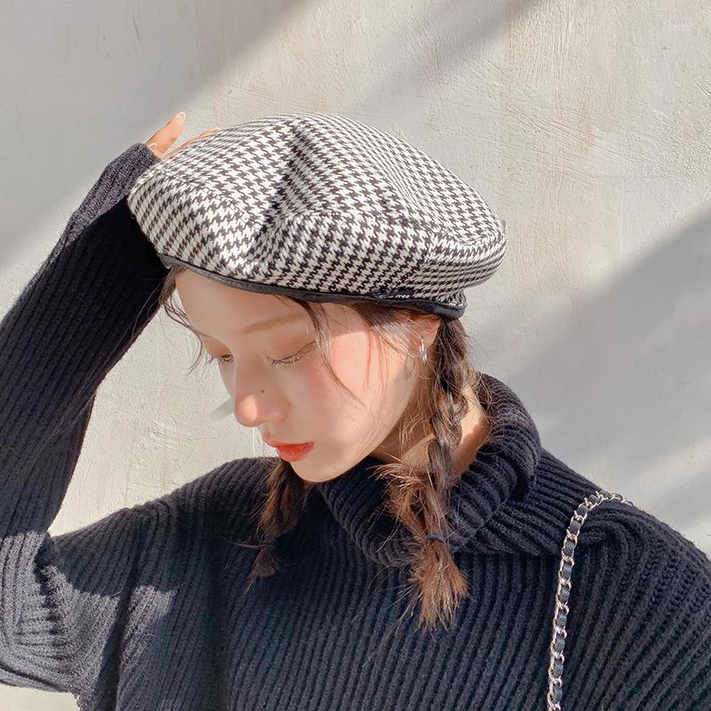 Berets Fashion Plaid Women British Vintage Artist Painter Hat Summer Spring Cotton Breathable Octagonal Cap For 90 S Girls, Bucket
Berets Fashion Plaid Women British Vintage Artist Painter Hat Summer Spring Cotton Breathable Octagonal Cap For 90 S Girls, Bucket