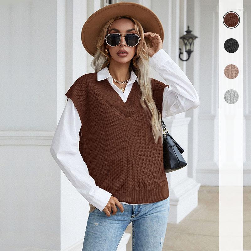 Women' Vests Sweater Sueter Feminino Korean Fashion Streetwear Cute Fall Outfits Women Items To Ni Style, Black
Women' Vests Sweater Sueter Feminino Korean Fashion Streetwear Cute Fall Outfits Women Items To Ni Style, Black