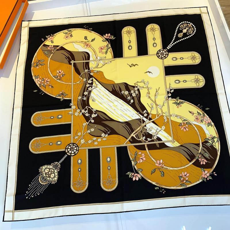 Scarves Twill Silk Scarf Women Head Handmade Curled 90cm Square Hijab Design Foulard Bandana
Scarves Twill Silk Scarf Women Head Handmade Curled 90cm Square Hijab Design Foulard Bandana