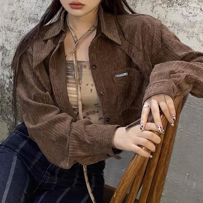 Women's Jackets Fall Winter Women Corduroy Short Coats Shirt Pocket Hooded Jacket Goth Full Sleeve Zipper Crop Hoodies Female Y2k Top Punk, Auburn
Women's Jackets Fall Winter Women Corduroy Short Coats Shirt Pocket Hooded Jacket Goth Full Sleeve Zipper Crop Hoodies Female Y2k Top Punk, Auburn