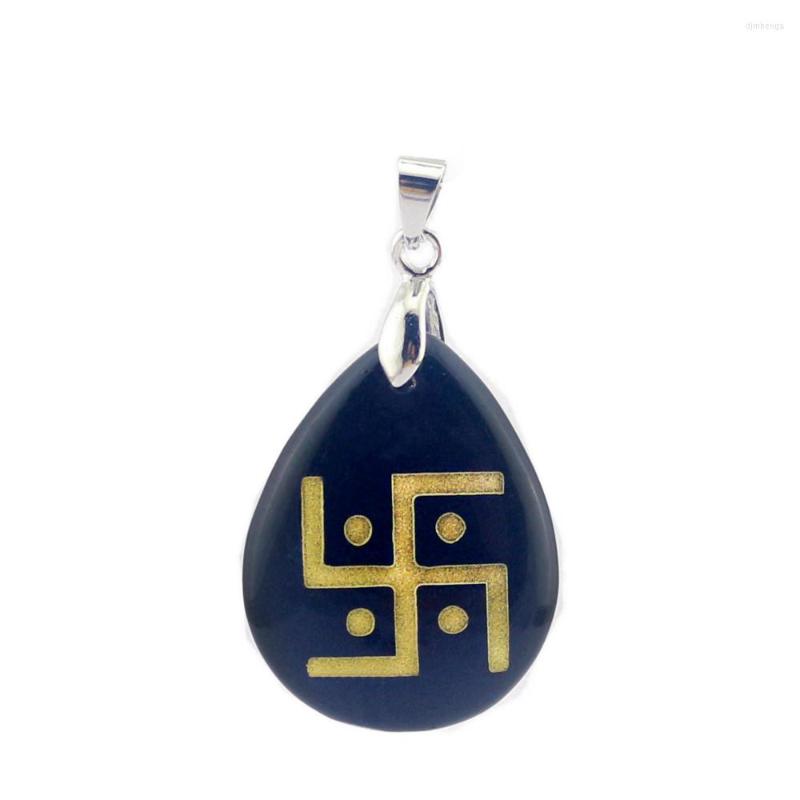 Pendant Necklaces Natural Stone Obsidian Hindu 4D Symbol Creative Graphic Item Decoration For Jewelry DIY Necklace
Pendant Necklaces Natural Stone Obsidian Hindu 4D Symbol Creative Graphic Item Decoration For Jewelry DIY Necklace