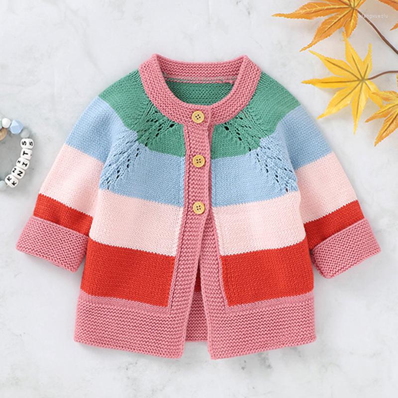 Jackets Autumn Winter Infant Kids Baby Boys Girls Cardigan Coat Long Sleeve Rainbow Knit Children's, 82w752 pink
Jackets Autumn Winter Infant Kids Baby Boys Girls Cardigan Coat Long Sleeve Rainbow Knit Children's, 82w752 pink