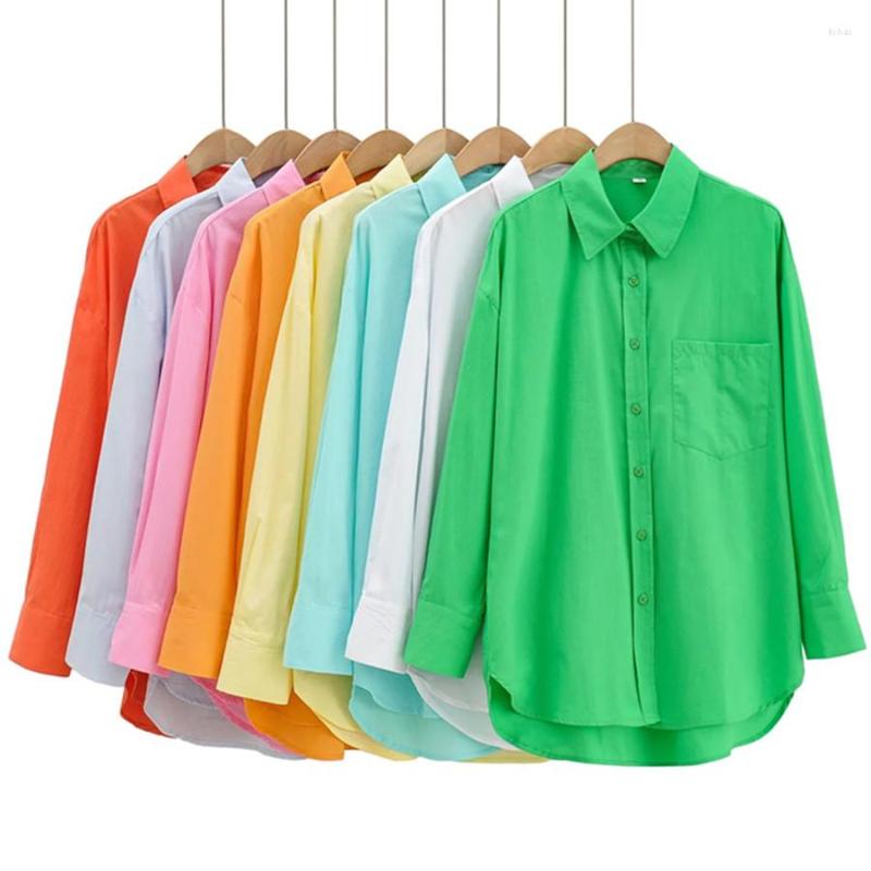 Women' Blouses Jenny&Dave 2022 Vintage Fashion Simple Candy Color Solid Blouse Pockets Boyfriend Loose Cotton Casual Women Shirt, Green
Women' Blouses Jenny&Dave 2022 Vintage Fashion Simple Candy Color Solid Blouse Pockets Boyfriend Loose Cotton Casual Women Shirt, Green