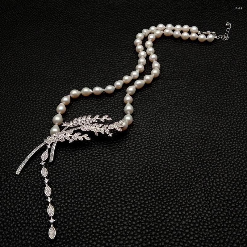 Choker Y.YING Freshwater Cultured White Keshi Pearl Necklace Cubic Zirconia Pave Pendant 19"
Choker Y.YING Freshwater Cultured White Keshi Pearl Necklace Cubic Zirconia Pave Pendant 19"