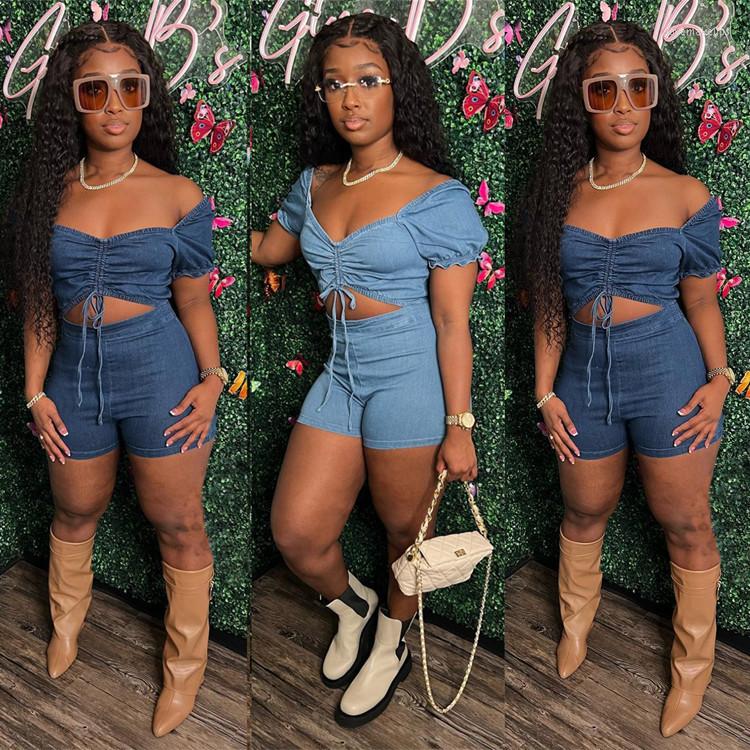 Women' Tracksuits 2022 Jeans Women Jumpsuit Slash Solid Color Sportwear Hollow Out Drawstring Slim Clothes For Outifit, Pale blue jumpsuit
Women' Tracksuits 2022 Jeans Women Jumpsuit Slash Solid Color Sportwear Hollow Out Drawstring Slim Clothes For Outifit, Pale blue jumpsuit