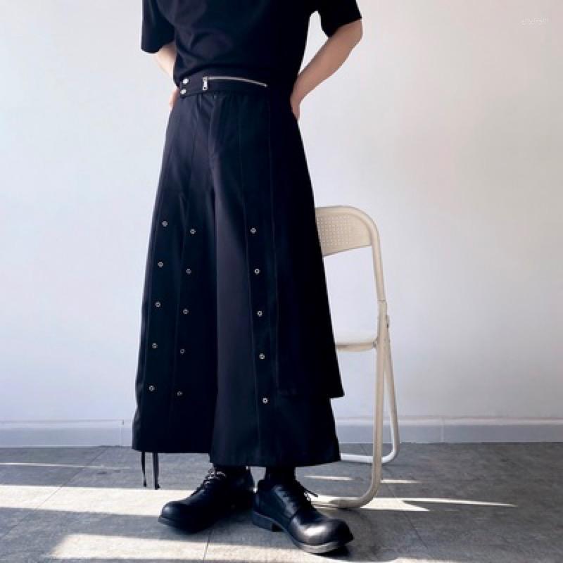 Men's Pants Men Wide Gothic Style Loose Ankle Length Japan Man Streetwear Trousers Luxury Double Layer Youth Yuppie Bottoms Black, Black pants
Men's Pants Men Wide Gothic Style Loose Ankle Length Japan Man Streetwear Trousers Luxury Double Layer Youth Yuppie Bottoms Black, Black pants