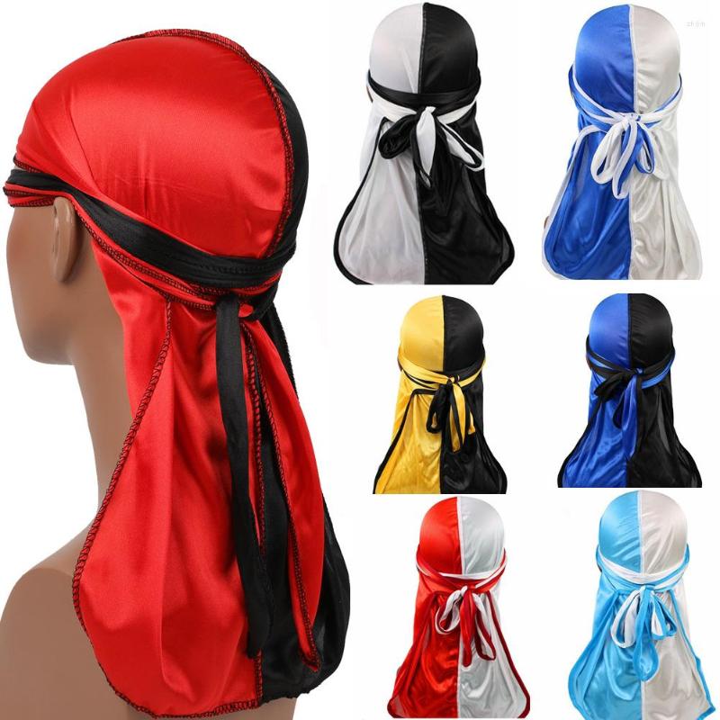 Berets Unisex Fashion Two-tone Satin Pirate Hats Durag Bandanna Turban Silky Long Tailed Women Scarf Chemo Caps Headpiece Headdress
Berets Unisex Fashion Two-tone Satin Pirate Hats Durag Bandanna Turban Silky Long Tailed Women Scarf Chemo Caps Headpiece Headdress