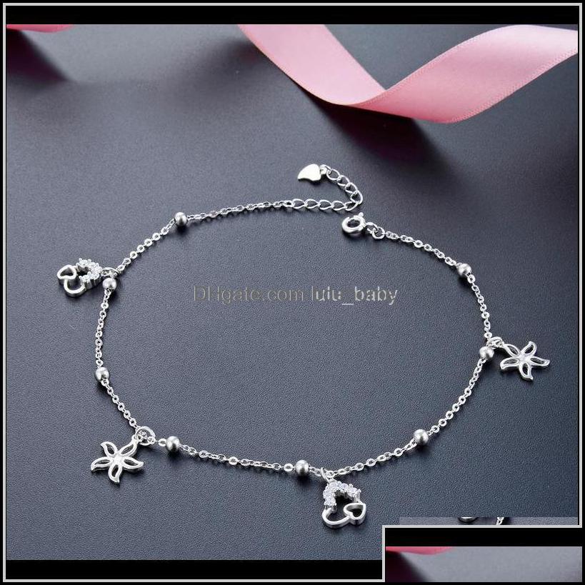Anklets Anklets Drop Delivery 2021 Miqiao Bracelet Ankle Women 925 Sterling Sier Foot Body Chain On Leg Ladies Jewelry Leaf Love Sim Otawo
Anklets Anklets Drop Delivery 2021 Miqiao Bracelet Ankle Women 925 Sterling Sier Foot Body Chain On Leg Ladies Jewelry Leaf Love Sim Otawo