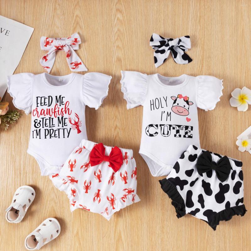 Clothing Sets 0-24M Born Baby Girls Summer Clothes Short Sleeve Romper Tops Print Ruffled Shorts Headband 3 Pcs Outfits Set Infant, Black
Clothing Sets 0-24M Born Baby Girls Summer Clothes Short Sleeve Romper Tops Print Ruffled Shorts Headband 3 Pcs Outfits Set Infant, Black