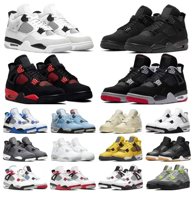 2022 Women Mens Jumpman 4 Basketball Shoes Jordens 4s Red Blue Thunder Sail White Oreo Canvas Black Cat Military Canyon Purple Navy CraftTrainers Sports Sneakers, 30
2022 Women Mens Jumpman 4 Basketball Shoes Jordens 4s Red Blue Thunder Sail White Oreo Canvas Black Cat Military Canyon Purple Navy CraftTrainers Sports Sneakers, 30