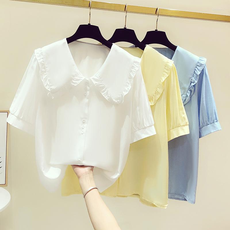 Women' Blouses Fashion Casual Turn Down Collar Women Elegant Short Sleeve Shirts Red Heart Embroidery Tops Ladies, Blue
Women' Blouses Fashion Casual Turn Down Collar Women Elegant Short Sleeve Shirts Red Heart Embroidery Tops Ladies, Blue