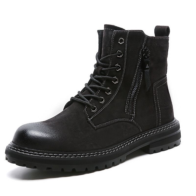 2022 new high-top Martin boots shoes men's Lace-up ankle boot cowhide black snow bootss trend men's shoe autumn and winter, Dark grey
2022 new high-top Martin boots shoes men's Lace-up ankle boot cowhide black snow bootss trend men's shoe autumn and winter, Dark grey